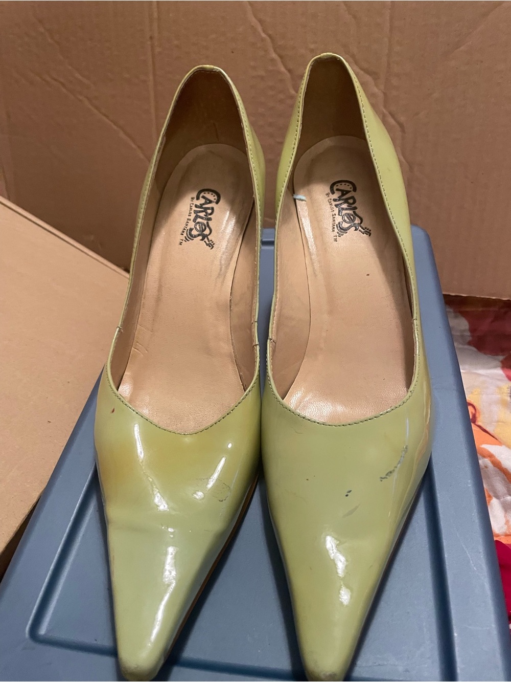Ariat Lemon Green Patent Leather Women's Pumps